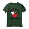 Maglietta Hello Kitty New York Apple - Licenza Ufficiale HapTiger - Ideale per Appassionati di New York