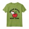 Maglietta Hello Kitty New York Apple - Licenza Ufficiale HapTiger - Ideale per Appassionati di New York