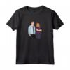 HapTiger Jim & Pam Illustrati Maglietta - Merchandising Ufficiale The Office - Licenza Ripple Junction