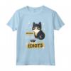 Divertente Amante dei Gatti - Sono Intollerante al Lattosio e Idiota Maglietta - Regalo Unico per Adulti e Bambini - Ideale per Natale o Compleanno