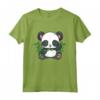 Panda Bear - Maglietta per Ragazze Amanti dei Panda - Design Carino con Bambù