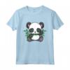 Panda Bear - Maglietta per Ragazze Amanti dei Panda - Design Carino con Bambù