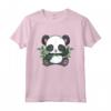 Panda Bear - Maglietta per Ragazze Amanti dei Panda - Design Carino con Bambù