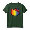 Hello Kitty Pride - Arcobaleno Maglietta con Licenza Ufficiale HapTiger - Ideale per Appassionati