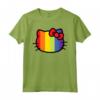 Hello Kitty Pride - Arcobaleno Maglietta con Licenza Ufficiale HapTiger - Ideale per Appassionati