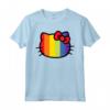 Hello Kitty Pride - Arcobaleno Maglietta con Licenza Ufficiale HapTiger - Ideale per Appassionati