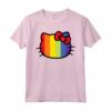 Hello Kitty Pride - Arcobaleno Maglietta con Licenza Ufficiale HapTiger - Ideale per Appassionati