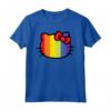 Hello Kitty Pride - Arcobaleno Maglietta con Licenza Ufficiale HapTiger - Ideale per Appassionati
