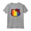 Hello Kitty Pride - Arcobaleno Maglietta con Licenza Ufficiale HapTiger - Ideale per Appassionati