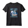 HapTiger Lilo & Stitch Not Lazy #Energy Saving Portrait Maglietta - Official Licensed Apparel for Disney Fans