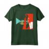 Maglietta vintage anni '70 - Musicista Jazz Tromba - Camicia retrò per Amanti del Jazz