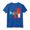 Maglietta vintage anni '70 - Musicista Jazz Tromba - Camicia retrò per Amanti del Jazz