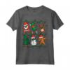 Dabbing Babbo Natale Elfo Renna Dab Xmas PJs Maglietta per Bambini - Idea Regalo per Natale con Pigiama Natalizio Divertente