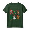 Dabbing Babbo Natale Elfo Renna Dab Xmas PJs Maglietta per Bambini - Idea Regalo per Natale con Pigiama Natalizio Divertente