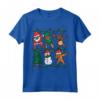 Dabbing Babbo Natale Elfo Renna Dab Xmas PJs Maglietta per Bambini - Idea Regalo per Natale con Pigiama Natalizio Divertente