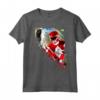HapTiger Foto Red Ranger Kick Maglietta - Design con Licenza Ufficiale per Collezionisti e Fan di Supereroi