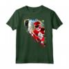 HapTiger Foto Red Ranger Kick Maglietta - Design con Licenza Ufficiale per Collezionisti e Fan di Supereroi