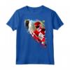 HapTiger Foto Red Ranger Kick Maglietta - Design con Licenza Ufficiale per Collezionisti e Fan di Supereroi
