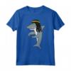 Reggae Shark Divertente Dreadlock Rasta Maglietta - Regalo Cultura Rasta per Tutta la Famiglia - Ideale per Natale e Vacanze