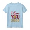 HapTiger Avengers Endgame Iron Man I Love You 3000 Helmet Logo Maglietta con Collo a V - Officially Licensed Marvel Apparel