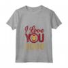 HapTiger Avengers Endgame Iron Man I Love You 3000 Helmet Logo Maglietta con Collo a V - Officially Licensed Marvel Apparel