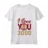 HapTiger Avengers Endgame Iron Man I Love You 3000 Helmet Logo Maglietta con Collo a V - Officially Licensed Marvel Apparel