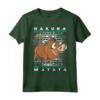 HapTiger Lion King Pumbaa Ugly Natale Maglietta - Officially Licensed Disney Christmas Apparel - Hakuna Matata Design