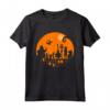 HapTiger The Nightmare Before Christmas Halloween Silhouette Maglietta - Official Merchandise for Men, Women, Boys, and Girls