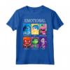 HapTiger Pixar Inside Out Emotions Yearbook Group Maglietta - Officially Licensed Apparel for Inside Out Fans