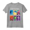 HapTiger Pixar Inside Out Emotions Yearbook Group Maglietta - Officially Licensed Apparel for Inside Out Fans
