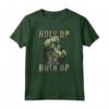 HapTiger The Incredible Hulk Tough Hulk Up Bulk Up Badge Maglietta - Official Marvel Apparel 15MARV799W