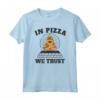 In Pizza we trust Illuminati Piramide Pizza Maglietta - Ideale come Regalo per gli Amanti della Pizza - Acquista online