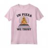 In Pizza we trust Illuminati Piramide Pizza Maglietta - Ideale come Regalo per gli Amanti della Pizza - Acquista online