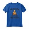 In Pizza we trust Illuminati Piramide Pizza Maglietta - Ideale come Regalo per gli Amanti della Pizza - Acquista online