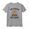 In Pizza we trust Illuminati Piramide Pizza Maglietta - Ideale come Regalo per gli Amanti della Pizza - Acquista online