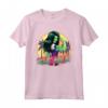 HapTiger She-Hulk Jennifer Walters Palm Tree Flex Maglietta - Official Marvel Graphic Tee Shirt for Women, Men, Boys, and Girls