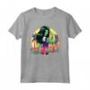 HapTiger She-Hulk Jennifer Walters Palm Tree Flex Maglietta - Official Marvel Graphic Tee Shirt for Women, Men, Boys, and Girls