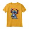Officially Licensed HapTiger Lilo & Stitch Gamer Glitch Headset and Controller T-Shirt - Holiday Seasonal Christmas Apparel for Women Men Youth Toddler
