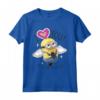 HapTiger Minions I Love You Angel Wings Maglietta - Official Minions Apparel - Great Gift Idea 19MINS00001A-002