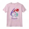 HapTiger Little Mermaid Ariel 6th Birthday Princess Maglietta - Maglietta Principessa per il Sesto Compleanno della Bambina - Acquista ora!