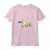 HapTiger Marge Homer Bart Lisa Maggie Kiss Maglietta con Collo a V - Official Merchandise for the Whole Family - Romantic Tee Shirts for Couples