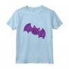 Carino Viola Halloween Pipistrello T-shirt per Bambini - Costume Divertente Unico per Halloween - Ideale come Regalo per Figli