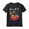 Kawaii Ciotola Ramen Chopstick Zuppa di Noodle Giapponese Maglietta - Ideale per gli Appassionati di Cibo Asiatico