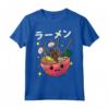 Kawaii Ciotola Ramen Chopstick Zuppa di Noodle Giapponese Maglietta - Ideale per gli Appassionati di Cibo Asiatico