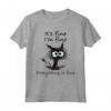 Funny Cat It's Fine I'm Fine Everything is Fine Nurse Teacher Maglietta - Perfect for Cat Mom, Cat Dad, and Cat Lovers in Nursing or Teaching Profession