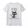Funny Cat It's Fine I'm Fine Everything is Fine Nurse Teacher Maglietta - Perfect for Cat Mom, Cat Dad, and Cat Lovers in Nursing or Teaching Profession