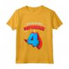 Bambino Questo Piccolo Supereroe È 4 - Compleanno Bambino Di 4 Anni Maglietta - Ideale per Feste a Tema Supereroi