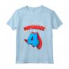 Bambino Questo Piccolo Supereroe È 4 - Compleanno Bambino Di 4 Anni Maglietta - Ideale per Feste a Tema Supereroi