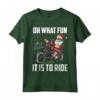 Babbo Natale Equitazione Moto Fresco Motociclista Natale Maglietta - Idea Regalo Divertente per Feste a Tema con Babbo Natale e Moto