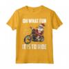 Babbo Natale Equitazione Moto Fresco Motociclista Natale Maglietta - Idea Regalo Divertente per Feste a Tema con Babbo Natale e Moto